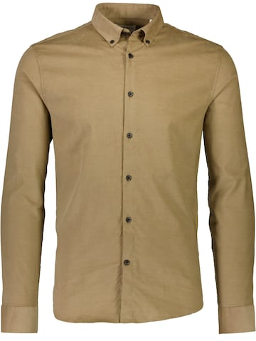 Lindbergh Regular fit Overhemd in Beige: voorkant