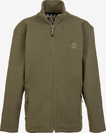 ZigZag Fleece Jacket 'Zap' in Green: front