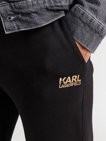 Karl Lagerfeld Ozke Hlače | črna barva
