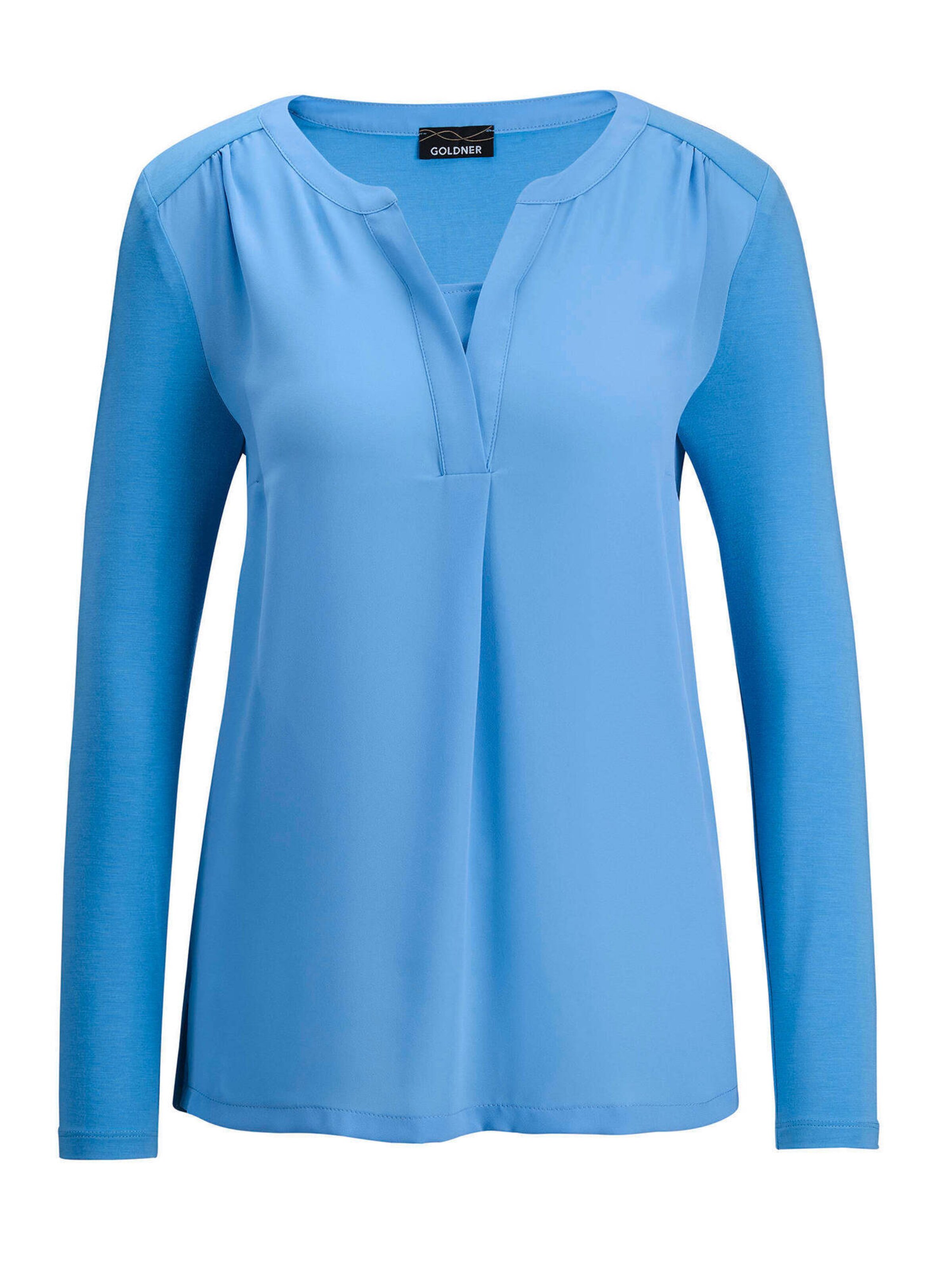 Goldner Blouse in Blauw: voorkant