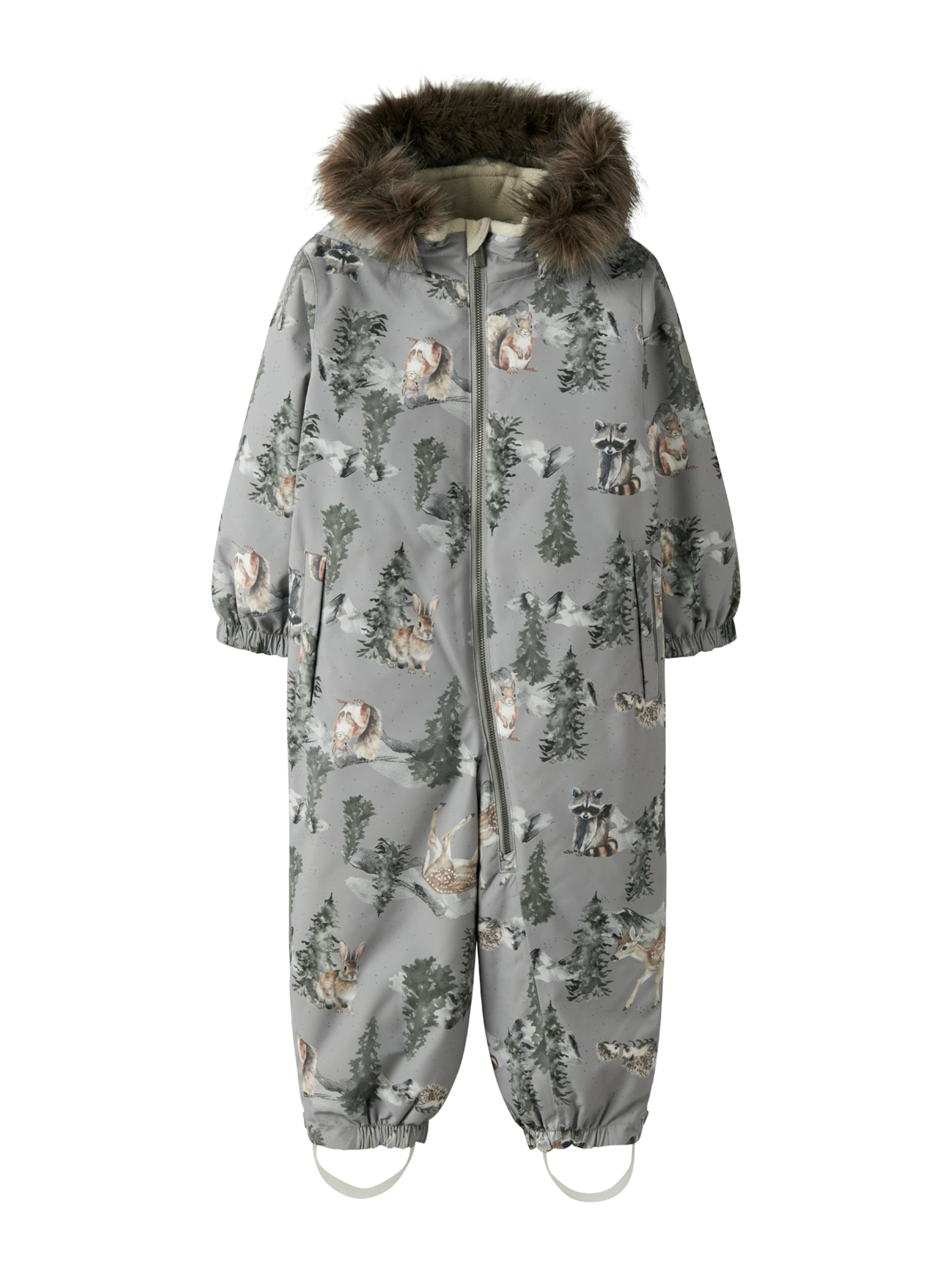 Salopetă 'NMNSNOW10' de la NAME IT pe gri: față