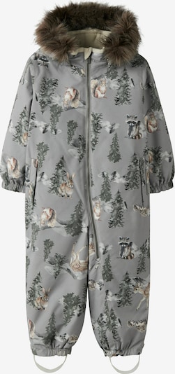 NAME IT Toiminnallinen puku 'NMNSNOW10' värissä ruskea / harmaa / vaaleanharmaa, Tuotenäkymä