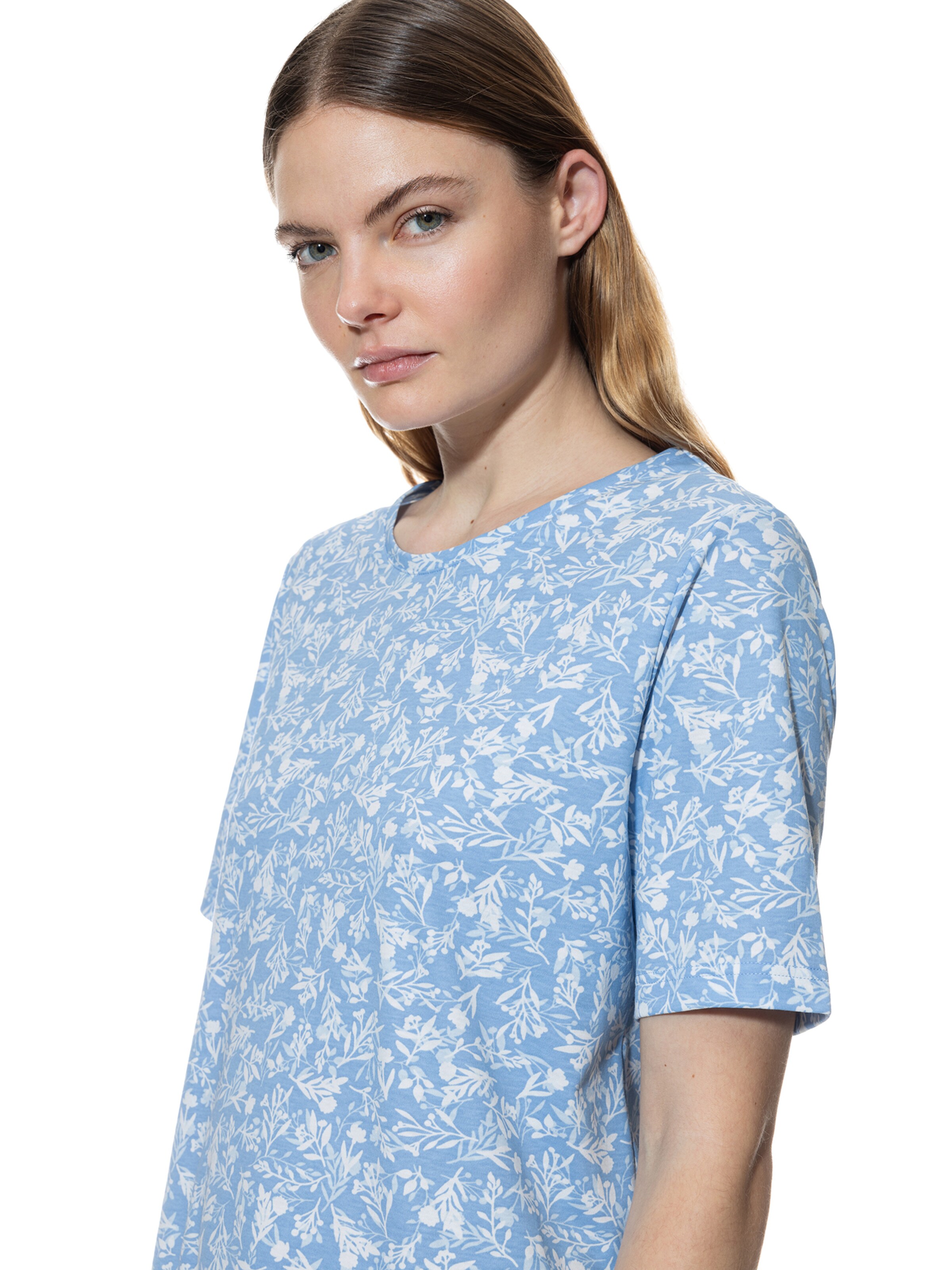 Mey Nightgown 'Flower Meadow' in Blue