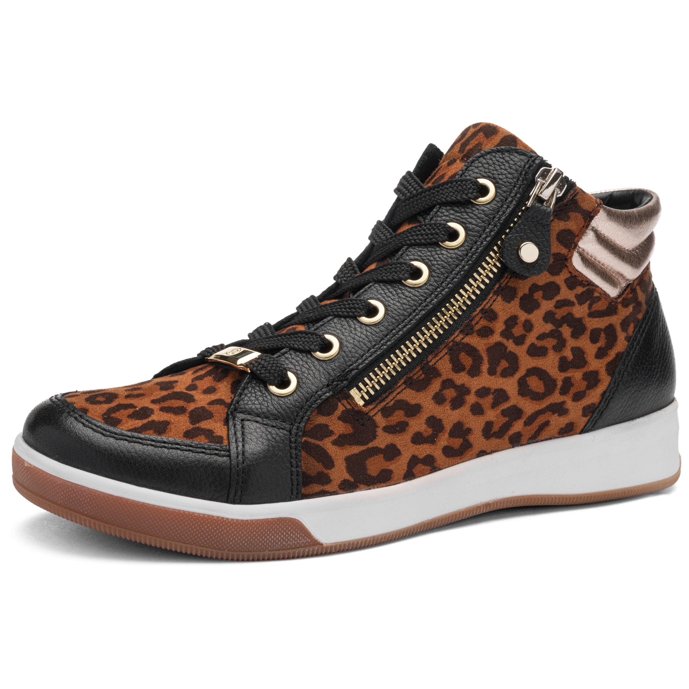 ARA High-Top Sneakers 'Rom' in Brown: front