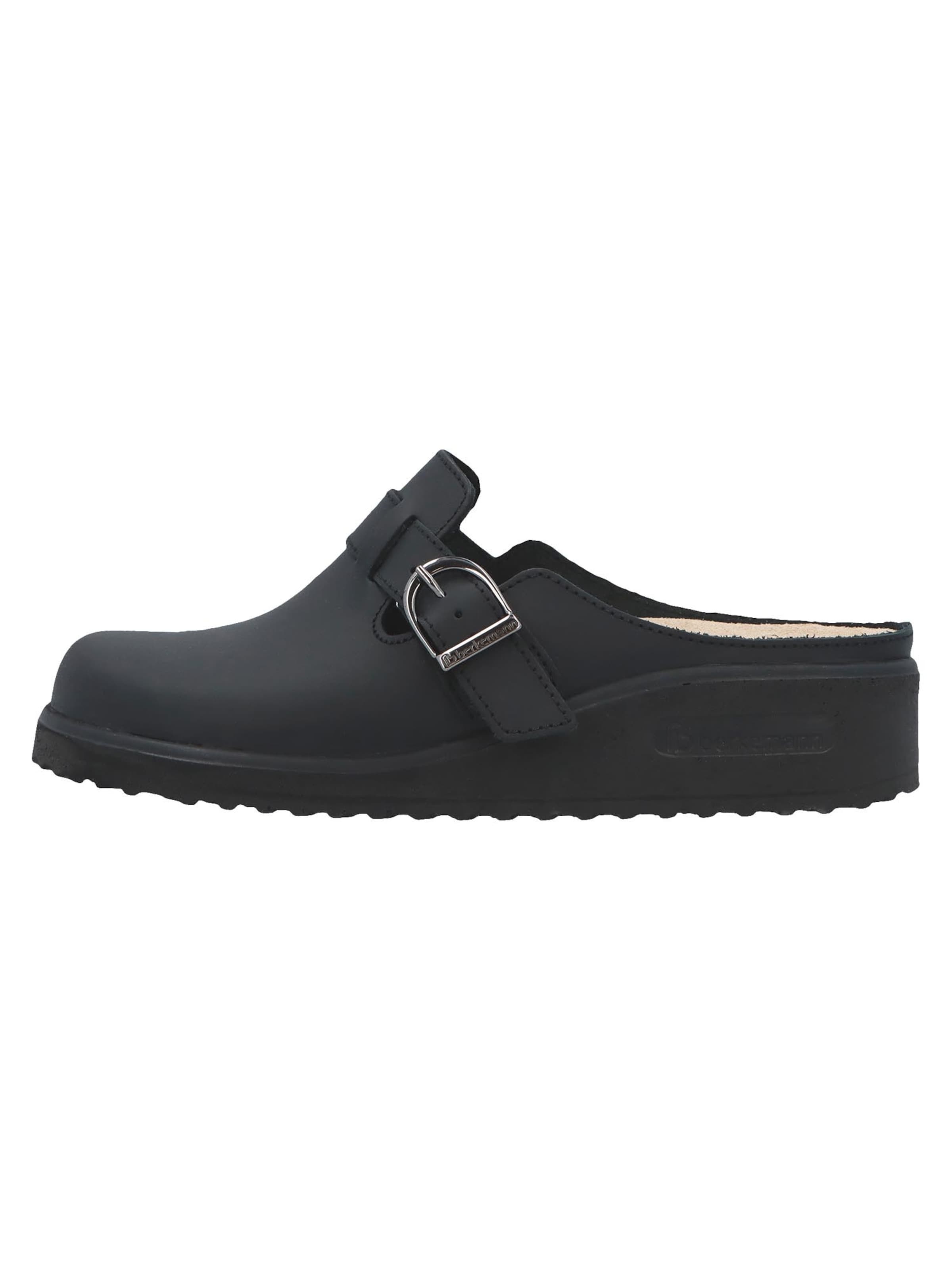 BERKEMANN Clogs 'Tec-Pro-Toivo' in Black: front