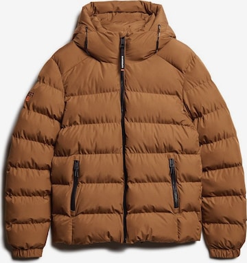 Superdry - Casaco de inverno em castanho: frente