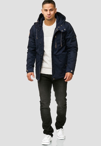 INDICODE JEANS Winterjacke 'Elmhurts' in Blau