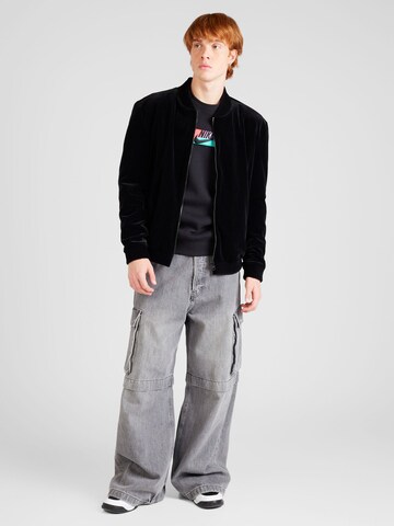 Nike Sportswear Sweatshirt 'CLUB+' in Schwarz