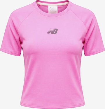 new balance - Camisa funcionais em rosa: frente