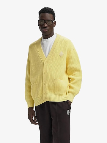 LACOSTE - Casaco de malha em amarelo: frente