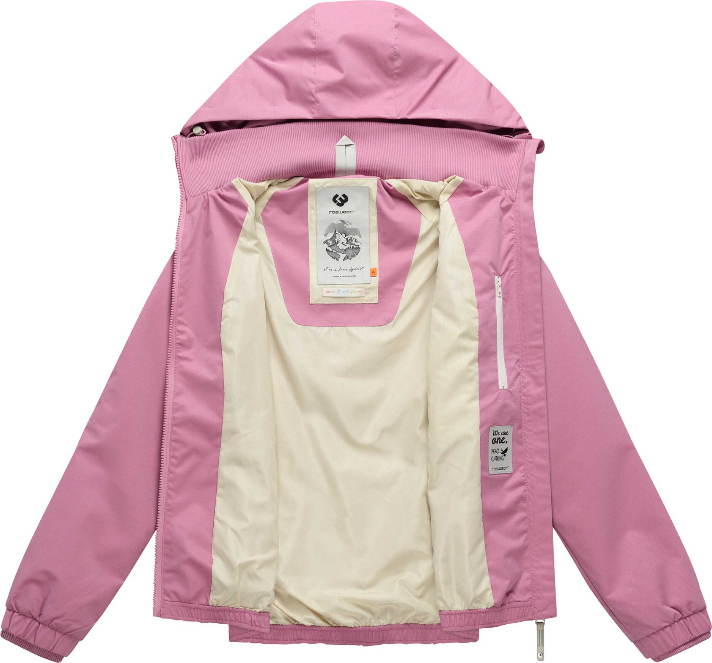 Ragwear Functionele jas 'Dizzie Tech' in Roze