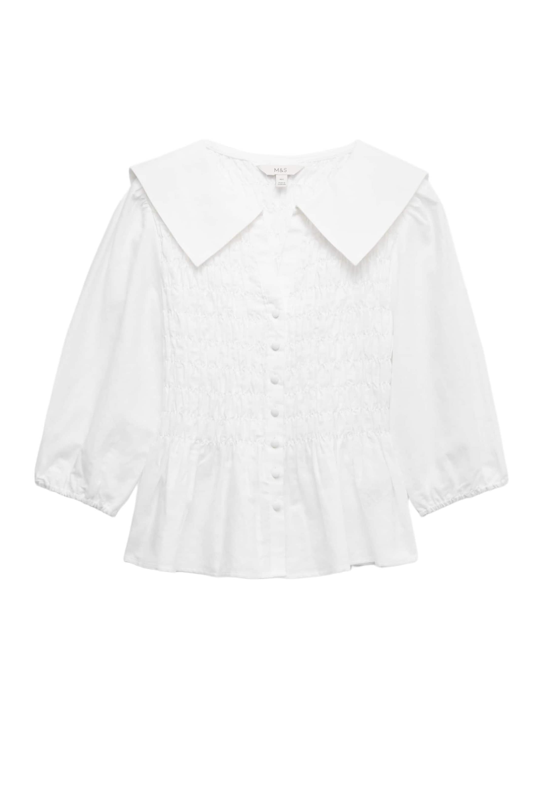 Marks & Spencer Blouse in Wit: voorkant