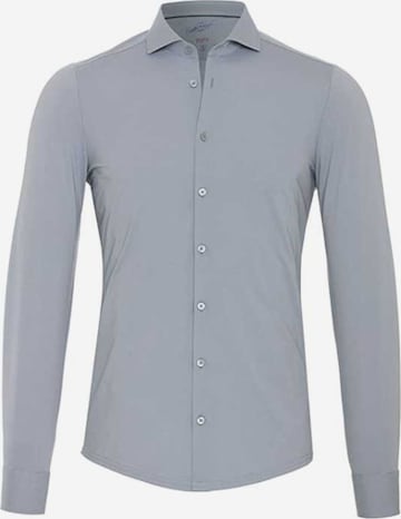 PUR Slim fit Button Up Shirt in Grey: front