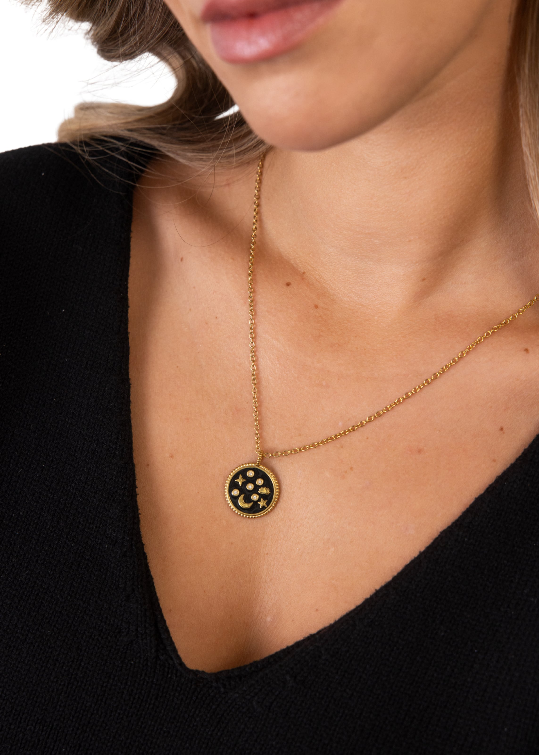 PURELEI Ketting 'Nova' in Goud: voorkant