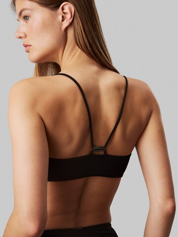 Calvin Klein Swimwear Bandeau Bikinitop in Zwart