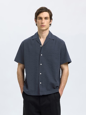 SELECTED HOMME Comfort Fit Skjorte 'SLHAce' i blå: forside