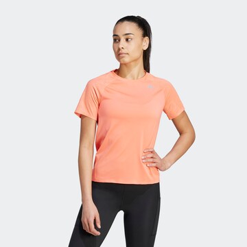 ADIDAS PERFORMANCE Functioneel shirt 'Adizero' in Oranje: voorkant