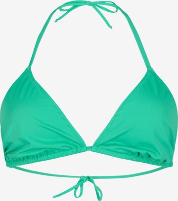 Swim by Zizzi T-shirt Bikini top 'SMIA' in Green: front