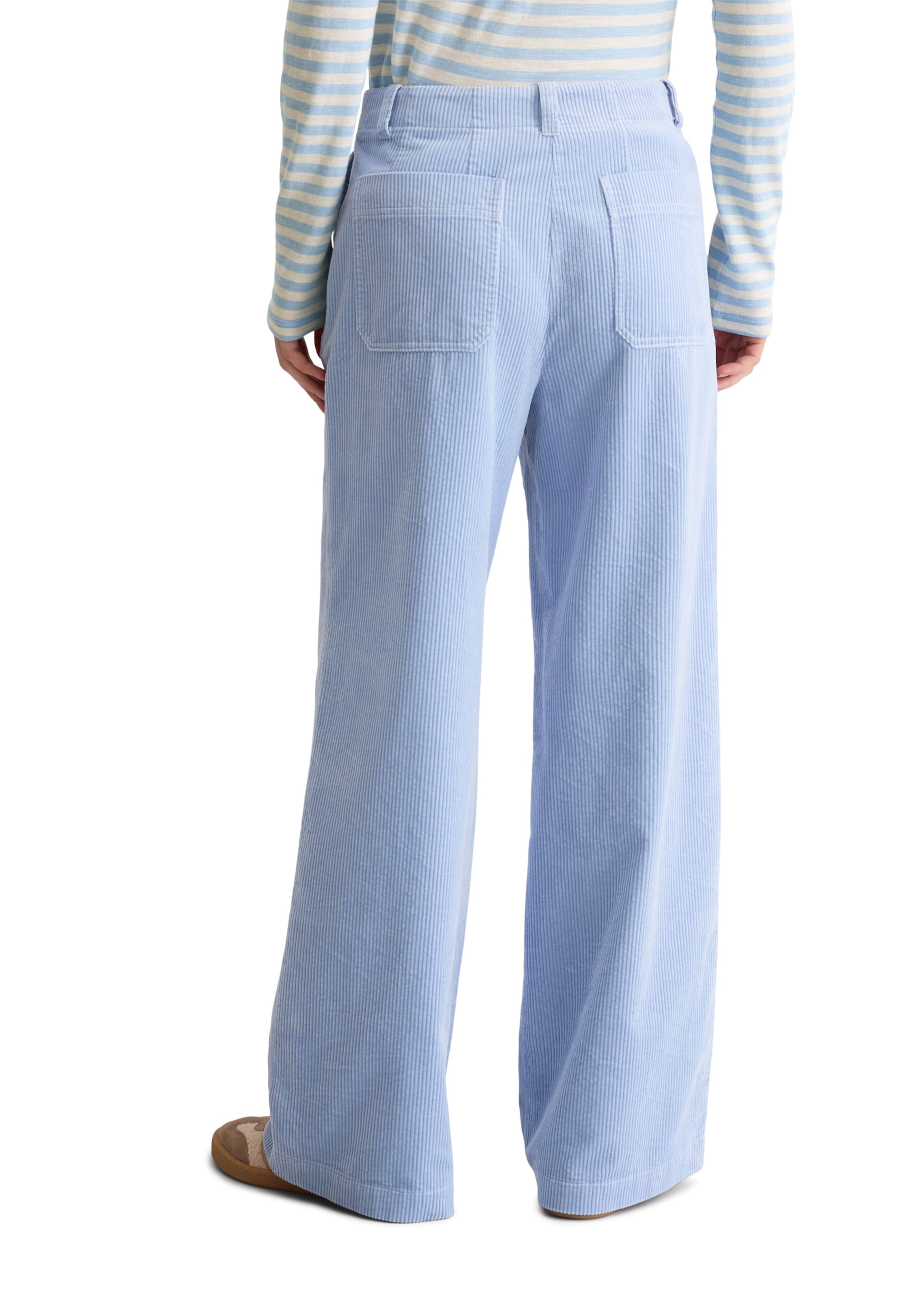 Marc O'Polo Wide leg Trousers in Blue