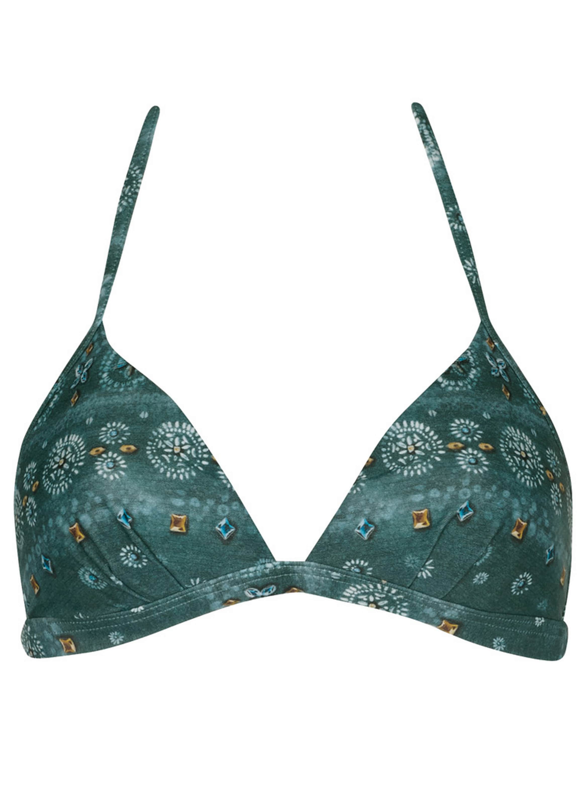 OLYMPIA Bikini top in 70/A in Turquoise / Mixed colours, Item view
