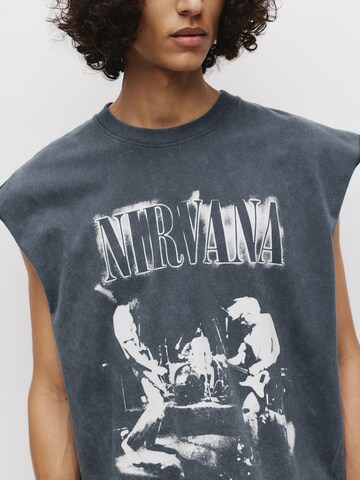 Pull&Bear Póló - szürke