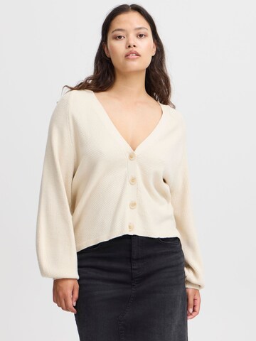 ICHI - Cárdigan 'Boston' en beige: frente