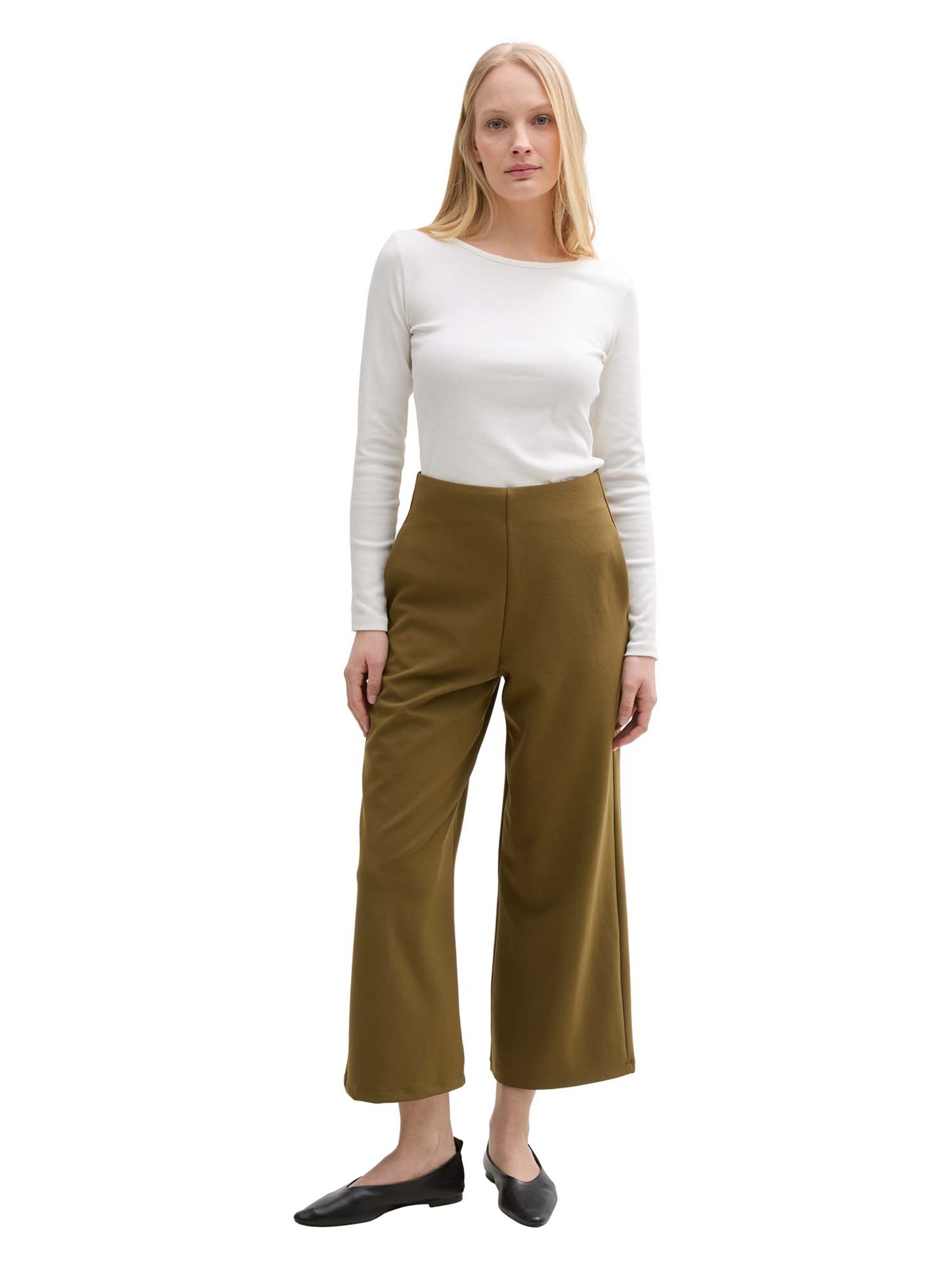 TOM TAILOR DENIM - Perna larga Calças em verde