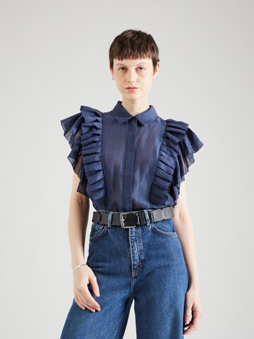 Munthe Blouse 'MUST' in Blauw: voorkant