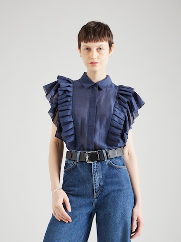 Munthe Blouse 'MUST' in Blauw: voorkant