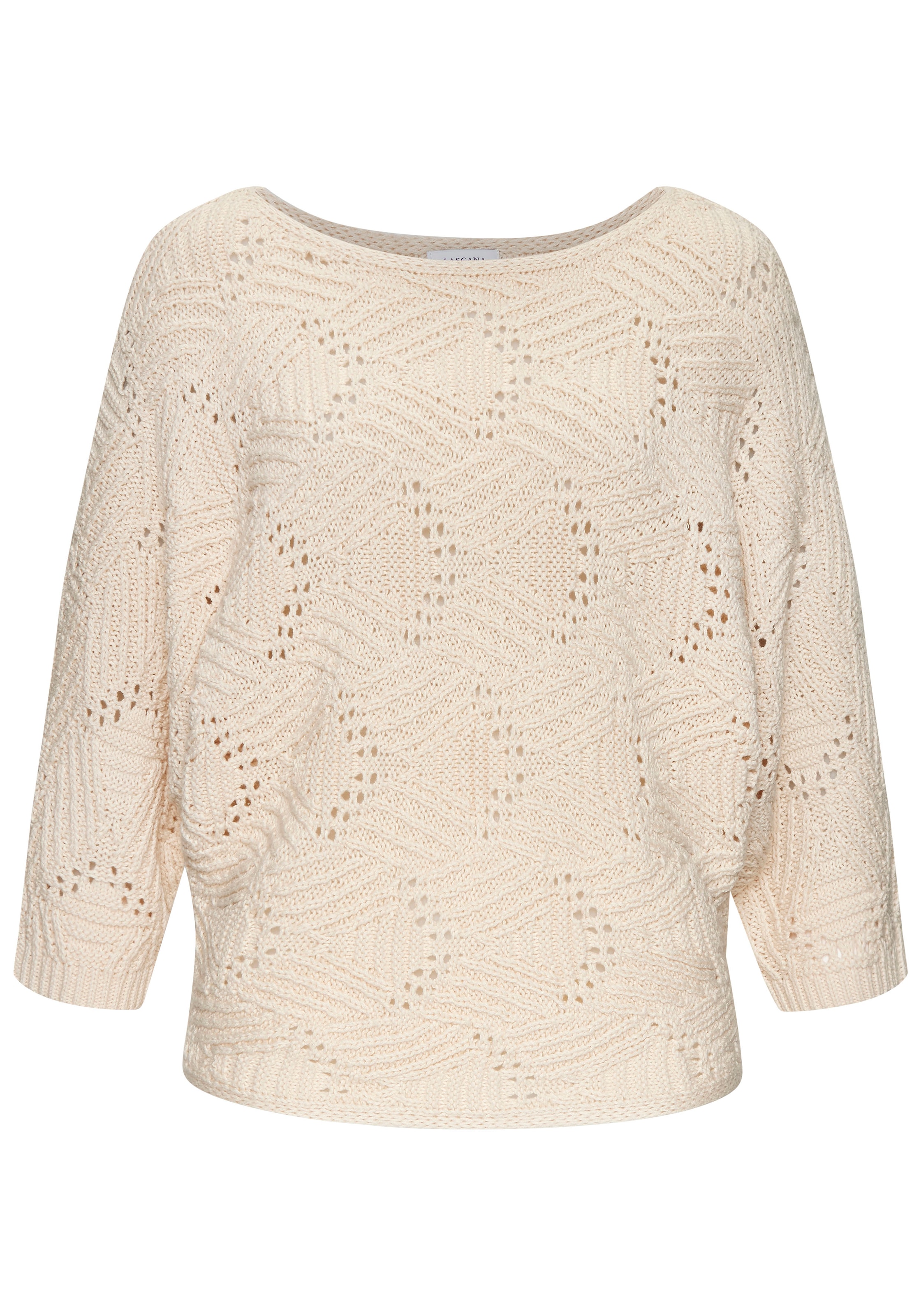 LASCANA Pullover in Beige: Vorderseite