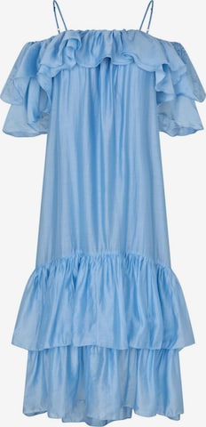 Crās Jurk ' Livelycras ' in Blauw: voorkant
