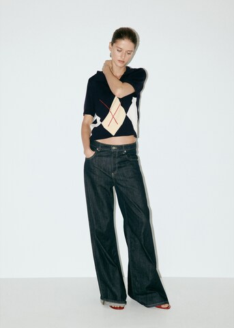 MANGO - Jersey 'PUZZLE' en azul