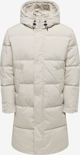 Only & Sons Pitkä talvitakki 'ONSSeul' värissä vaaleanharmaa, Tuotenäkymä