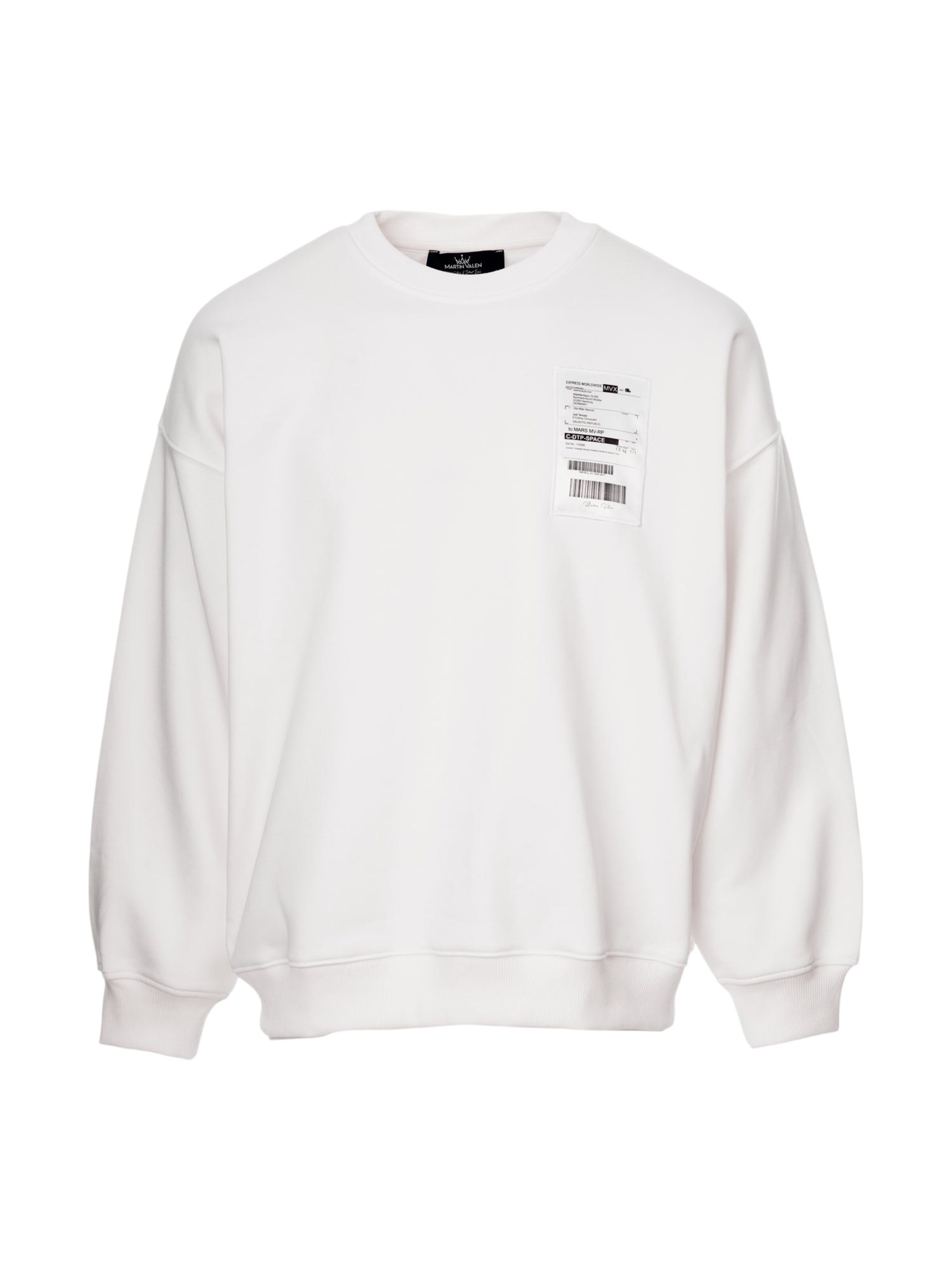 MARTIN VALEN Sweatshirt in Wit: voorkant