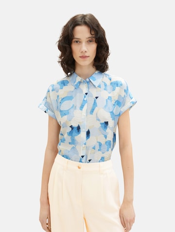 TOM TAILOR Blouse in Blue: front