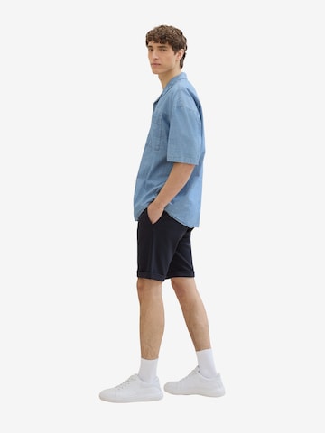Coupe slim Pantalon chino TOM TAILOR DENIM en bleu