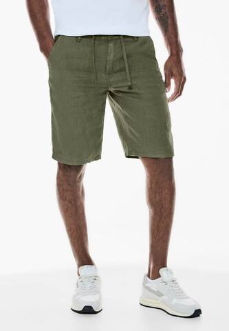 Street One MEN Regular Chino Pants in Green: front