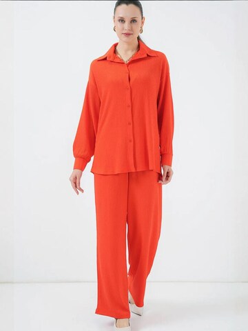 Bigdart - Calças de fato em laranja