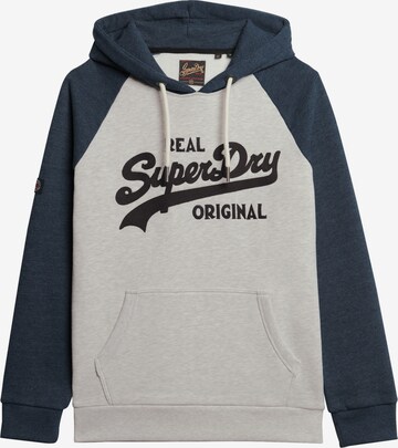 Superdry Sweatshirt 'Athletic' in Blauw: voorkant