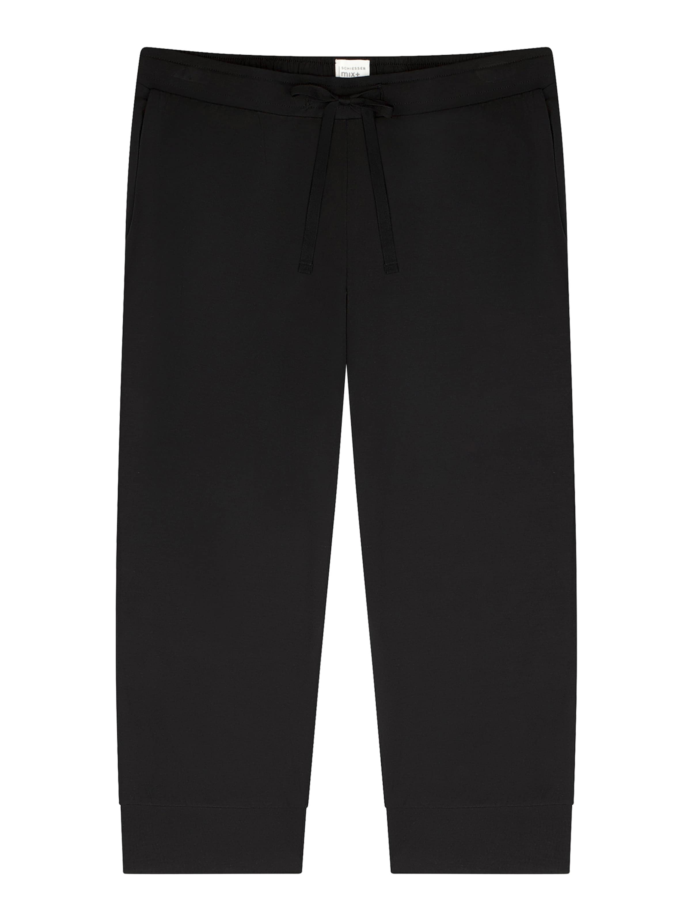 Pantalon de pyjama ' Mix Relax ' SCHIESSER en noir : devant