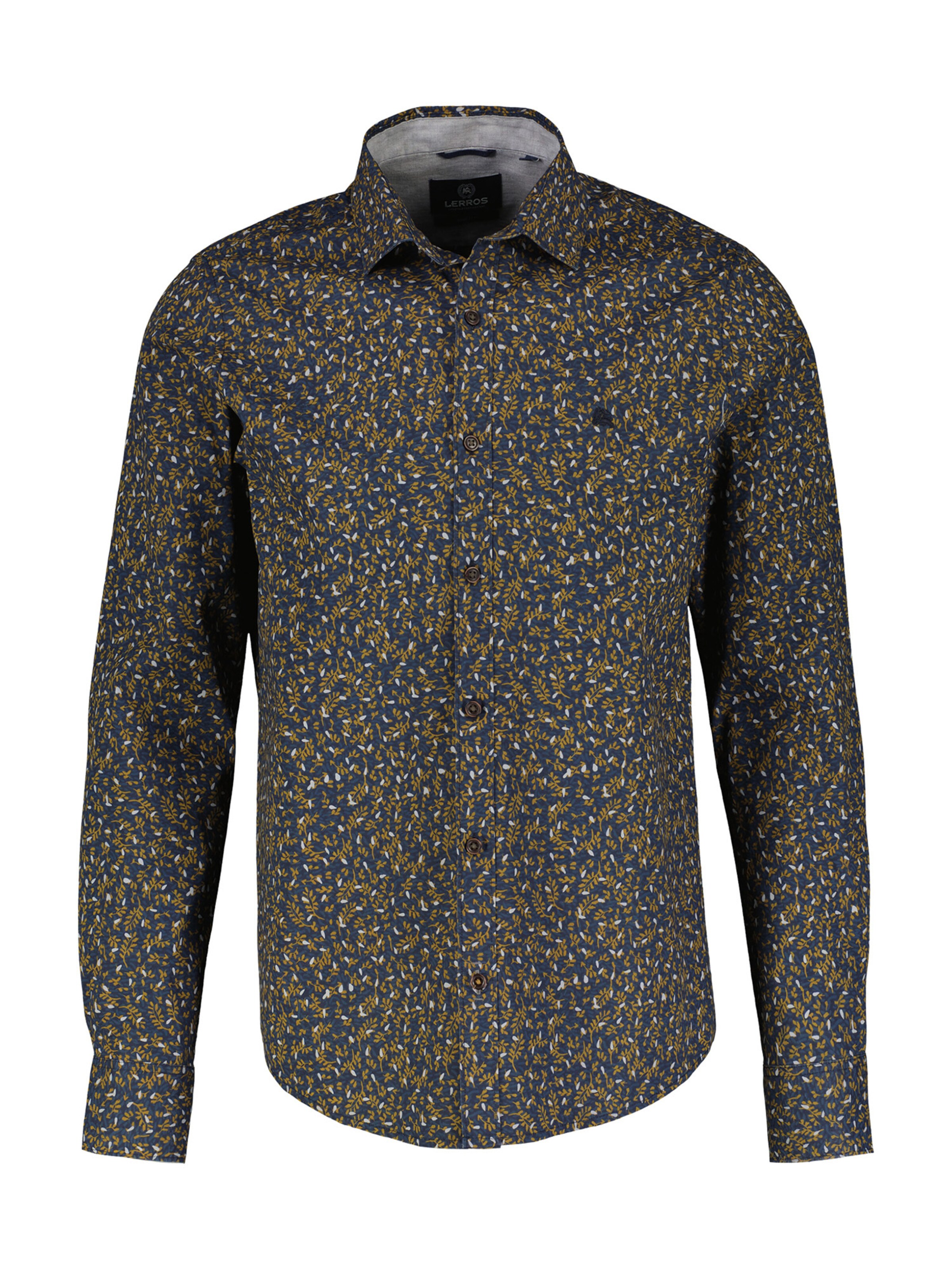 LERROS Button Up Shirt in Green: front