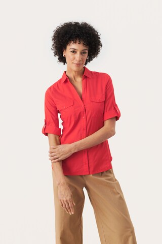 Chemisier 'Cortnia' Part Two en rouge