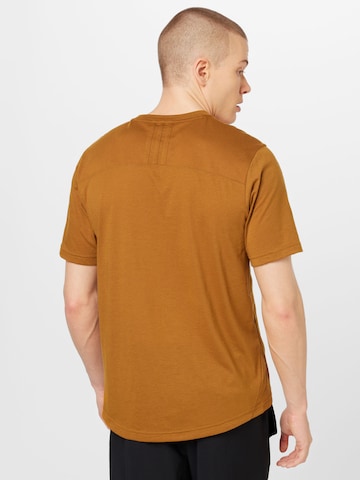 T-Shirt fonctionnel ADIDAS PERFORMANCE en marron