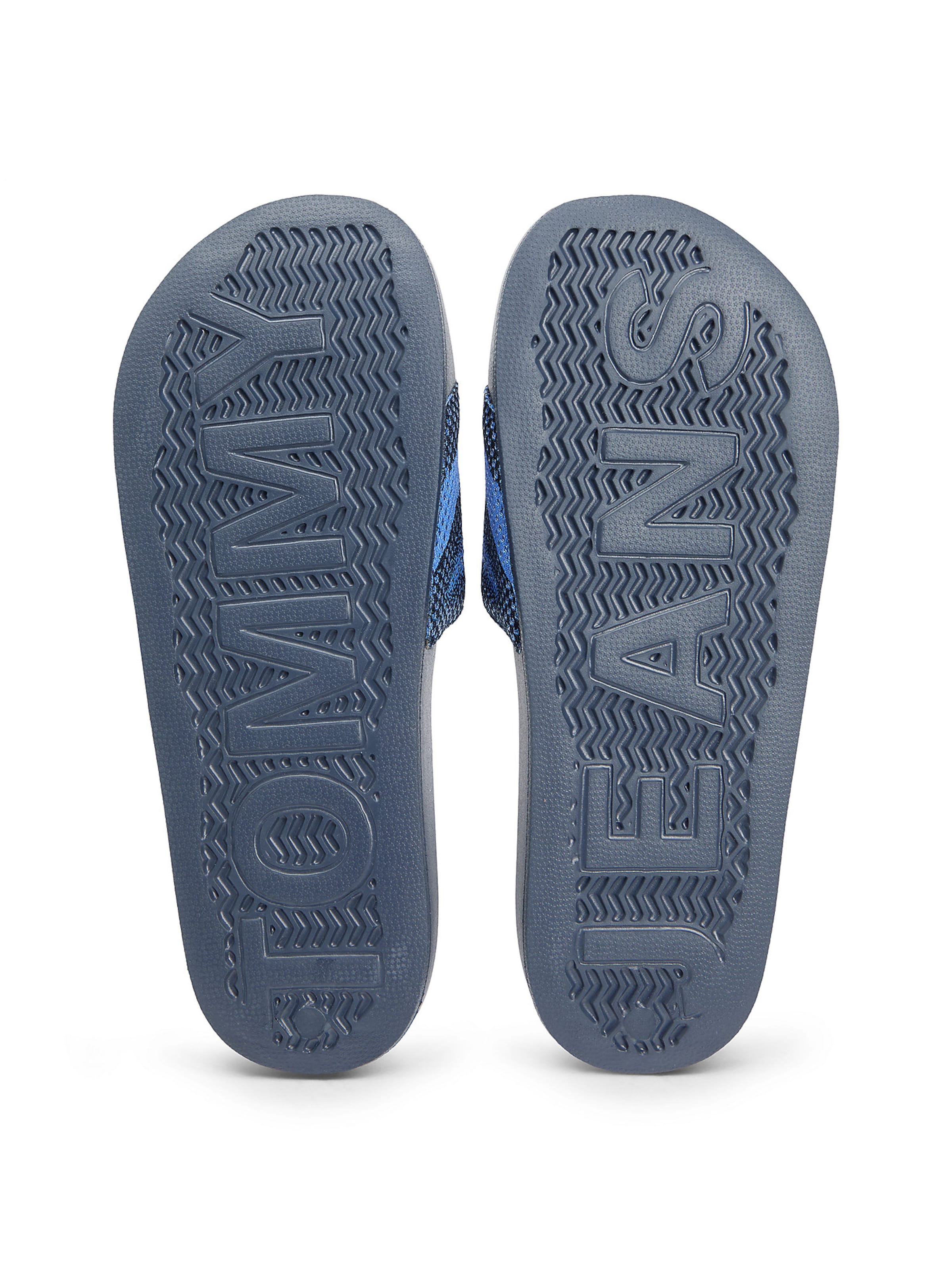 Tommy Jeans Pantolette 'Jacquard' in Blau