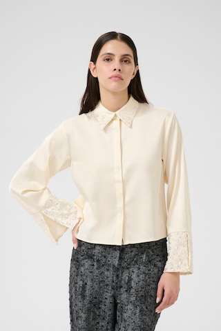 KAREN BY SIMONSEN Shirt 'KBCarmen' in Beige: voorkant