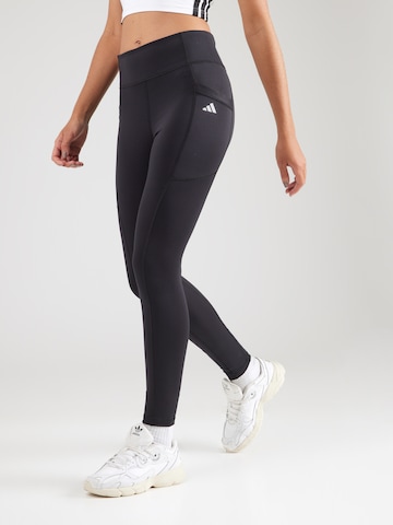 ADIDAS GOLF Skinny Sporthose in Schwarz: Vorderseite