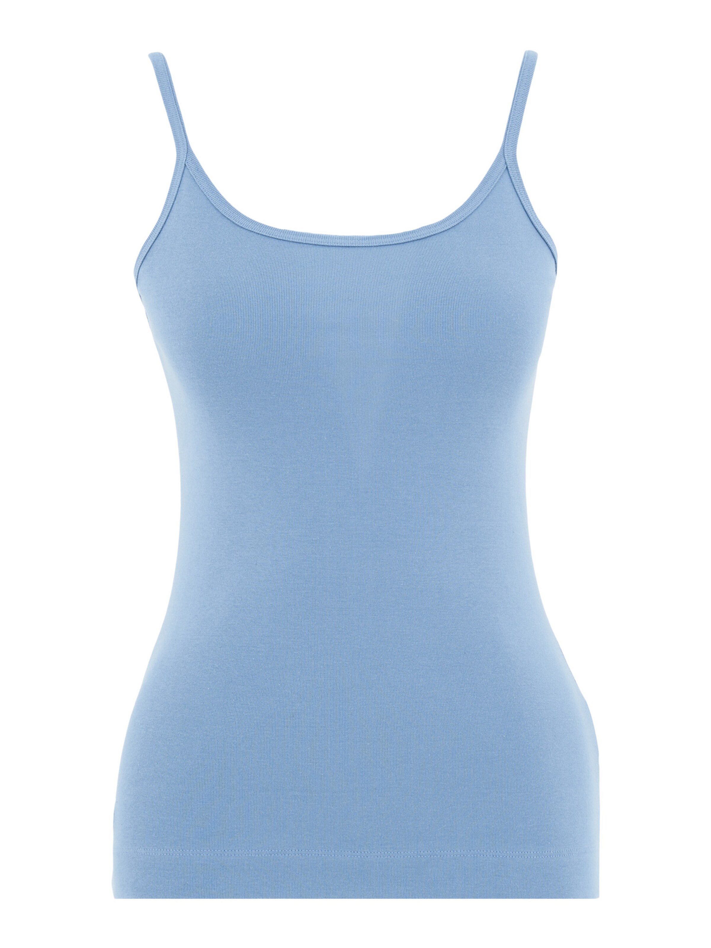 Organication Top in Blau: Vorderseite
