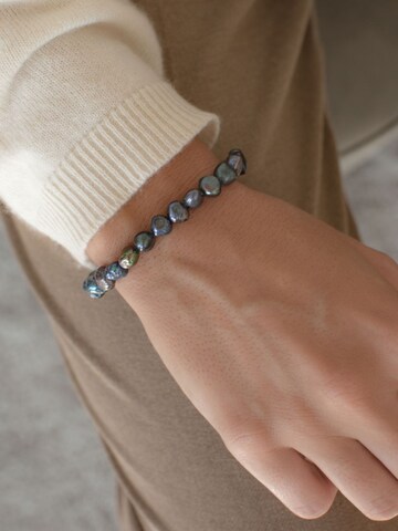 Valero Pearls - Conjunto de joyería en azul: frente