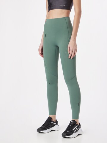 On Skinny Leggings 'Movement' in Groen: voorkant