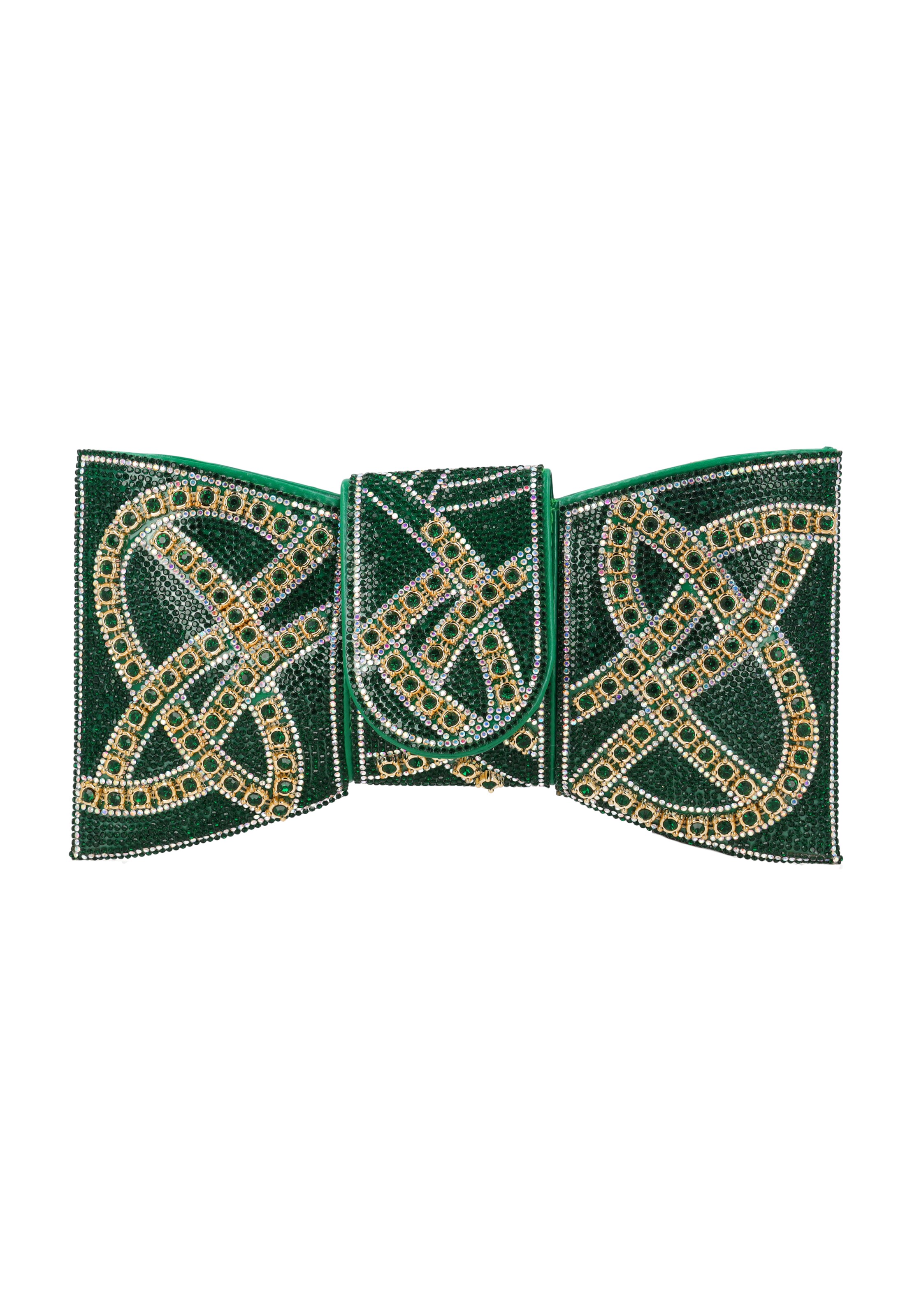 faina Clutch in Groen: voorkant